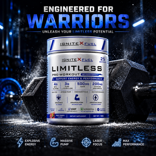 IGNITEXFUEL LIMITLESS Pre-Workout – Fruit Punch | 100 g