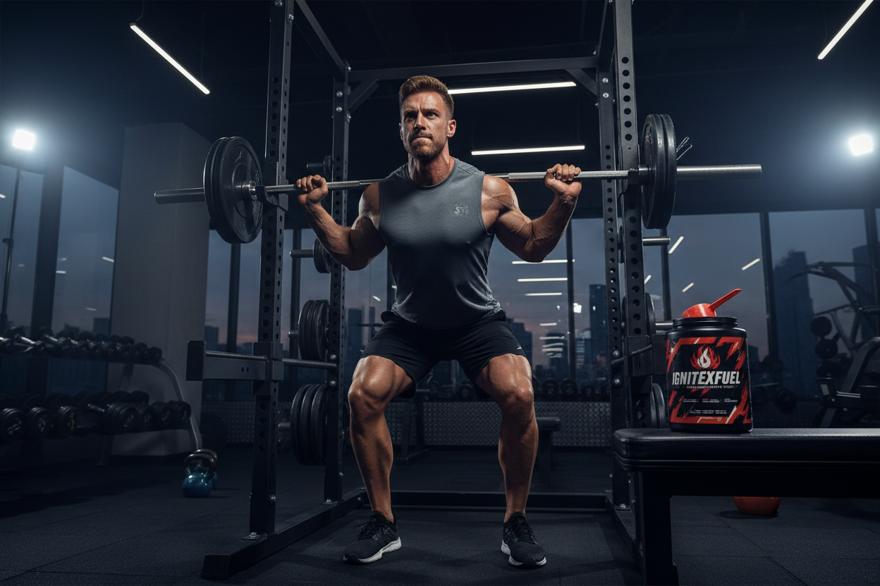 Athlete working out with IGNITEXFUEL